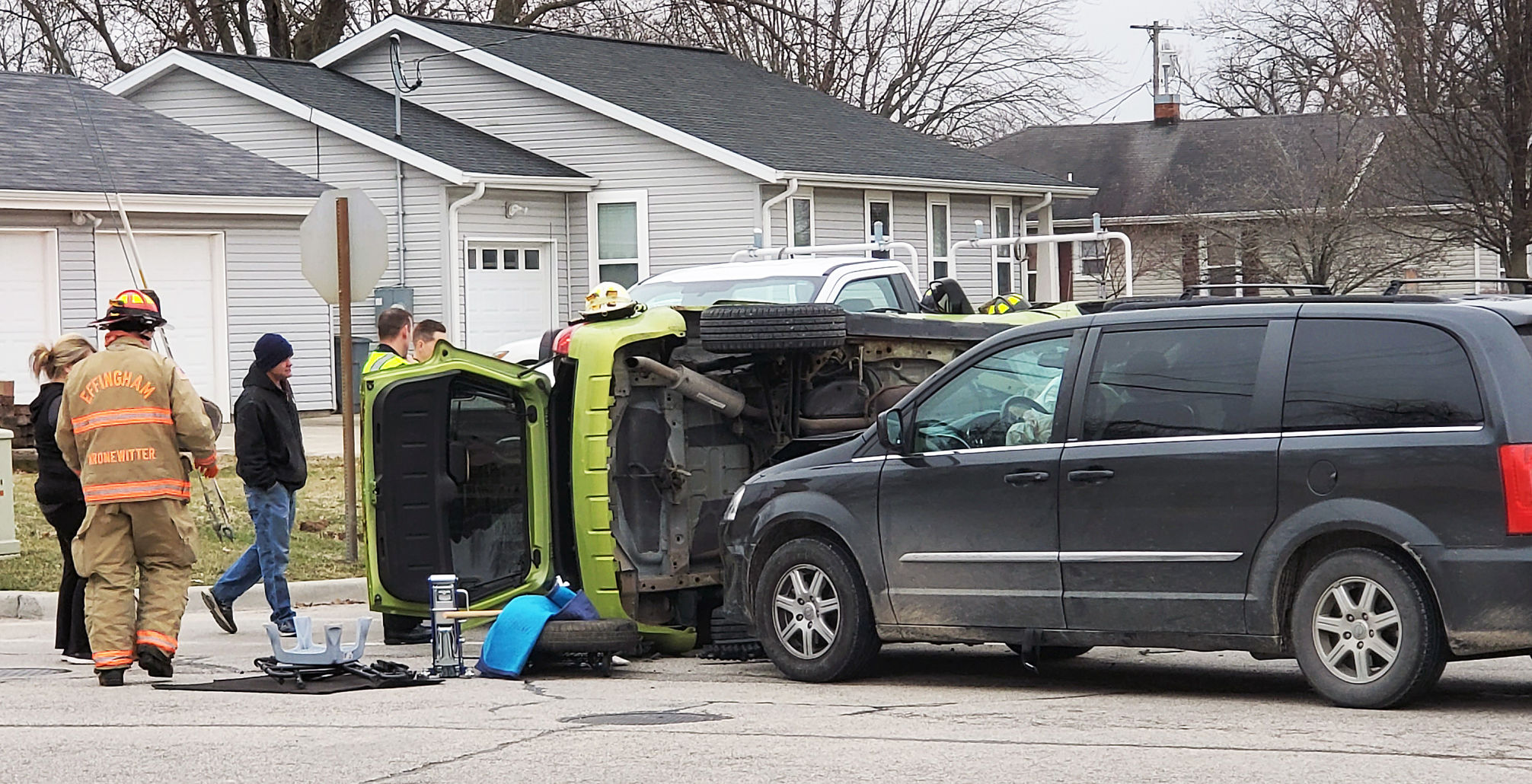 Woman injured in accident